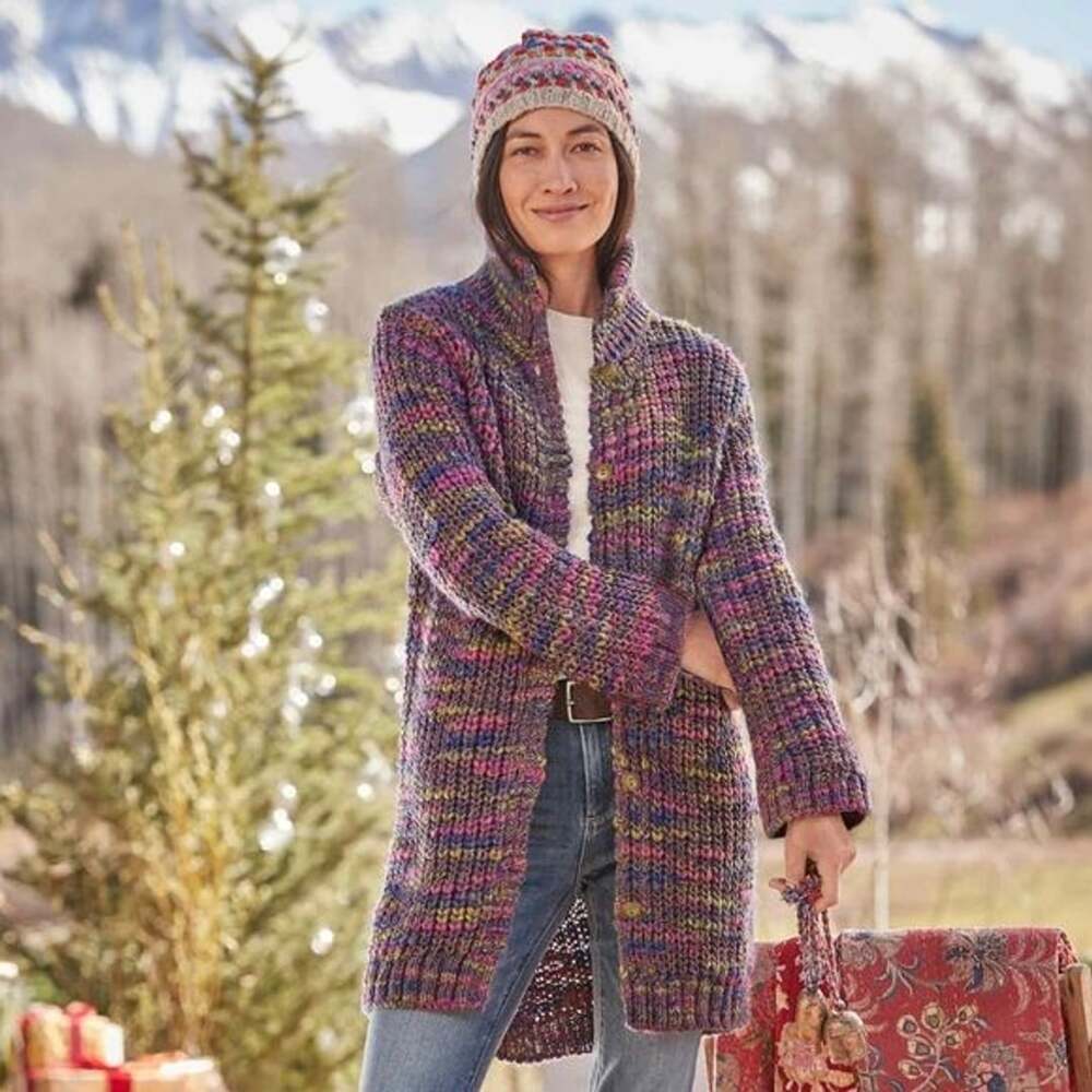 Sundance Ainsley Highland Multicolored Cardigan Sweater Size Small
